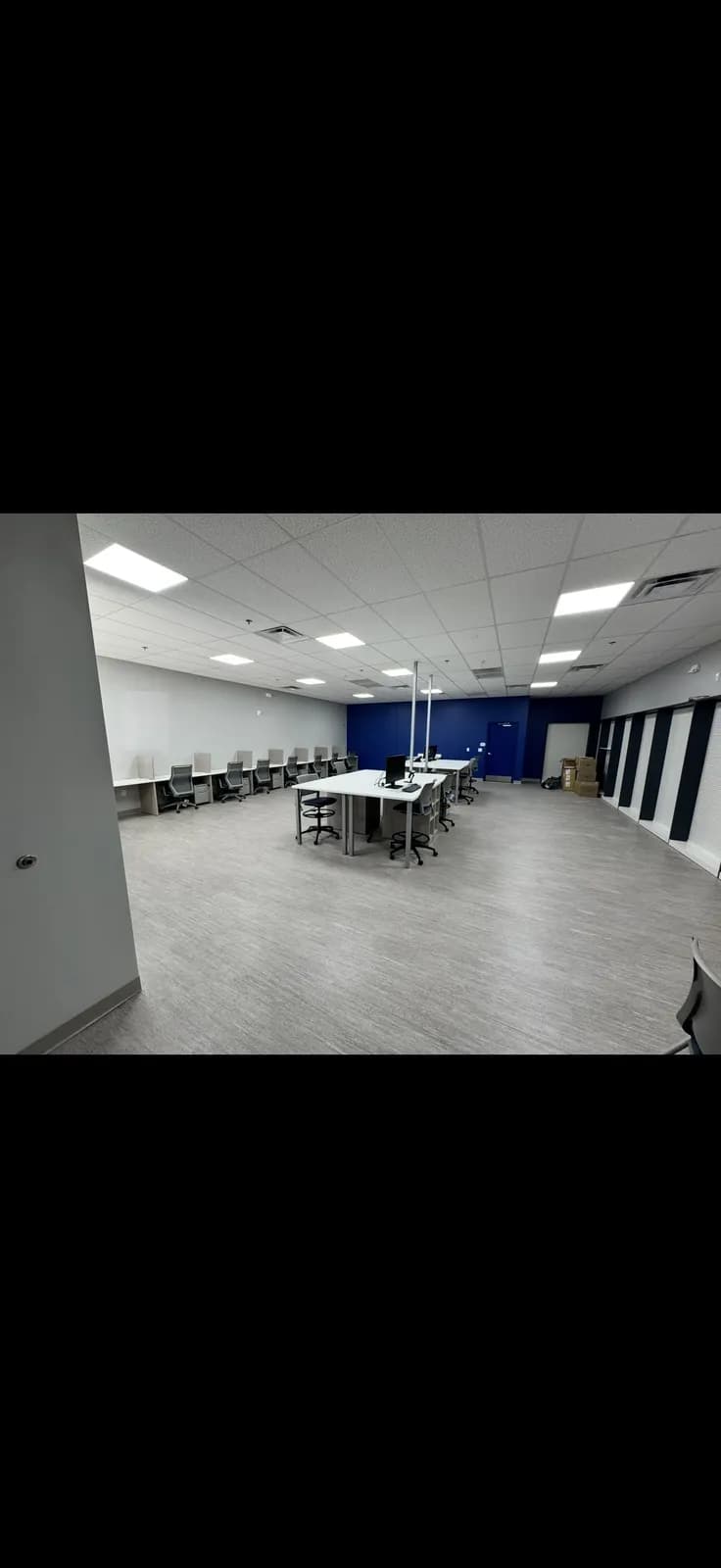 Finished commercial office interior